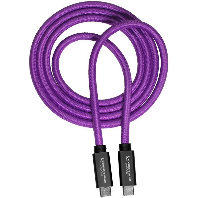 Kondor Blue Gerald Undone 4-Foot-Long USB-C 3.2 Cable for Data Transfer & Charging - 100W Power Delivery